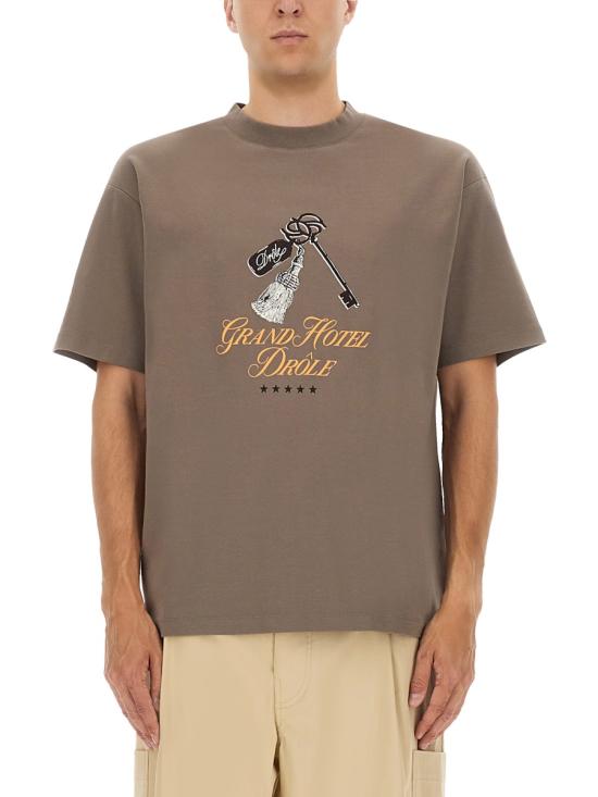 DROLE DE MONSIEUR Men T-Shirts TS261 CO002TAUPE GREY
