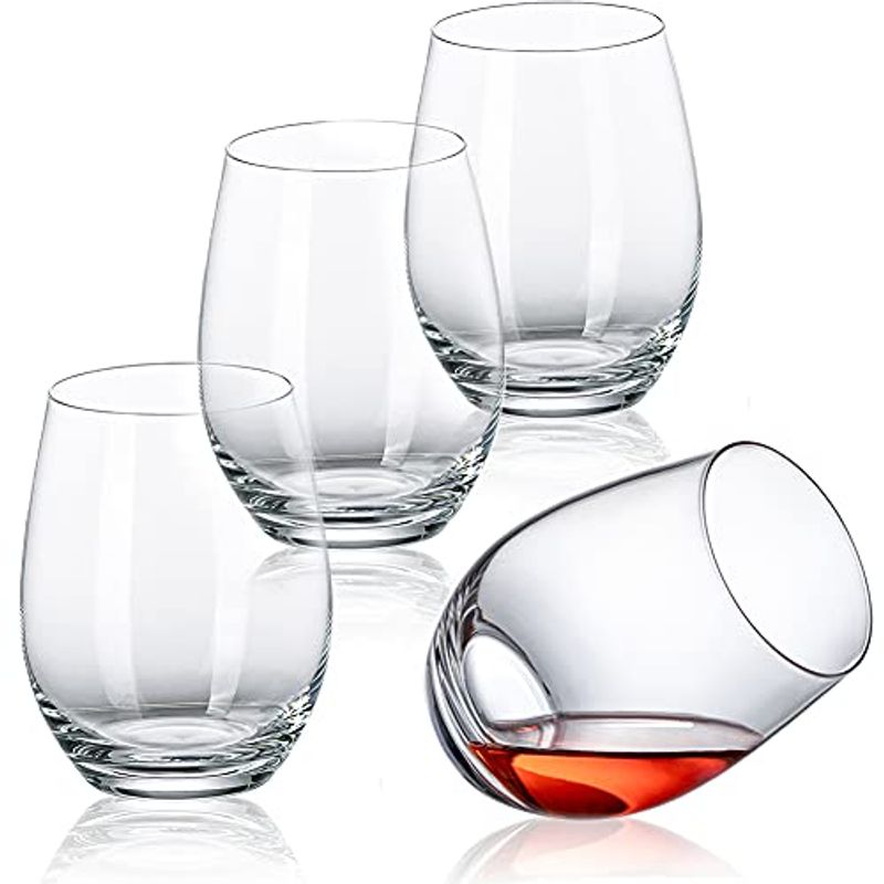 【好評にて期間延長】 クリア タンブラーグラス ワイングラス クリスタルガラス 4個セ 口当たりのよい おしゃれ 白ワインシャンパンハイボールジュースグラス その他
