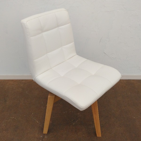 ダイニングチェア ホワイト ナチュラルモダン 天然木 回転式 ダイニングチェアー リビングチェア 食卓椅子 食卓用 食卓 食事 チェア チェアー イス 椅子 ダイニング リビング 新生活 おしゃれ