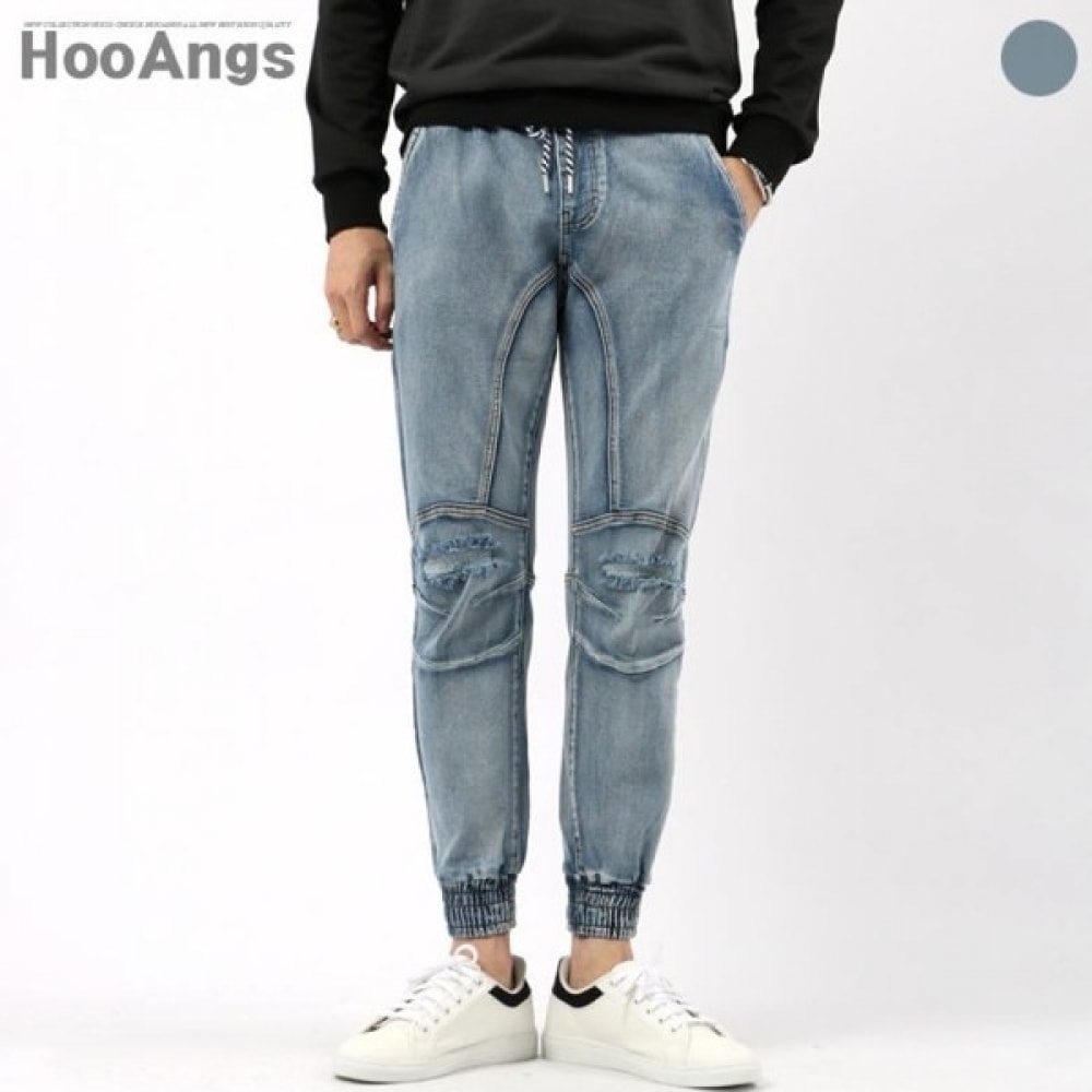 (ジュアンズ) バンドスパンダメージインシジョンジョガーパンツ JBCP4458