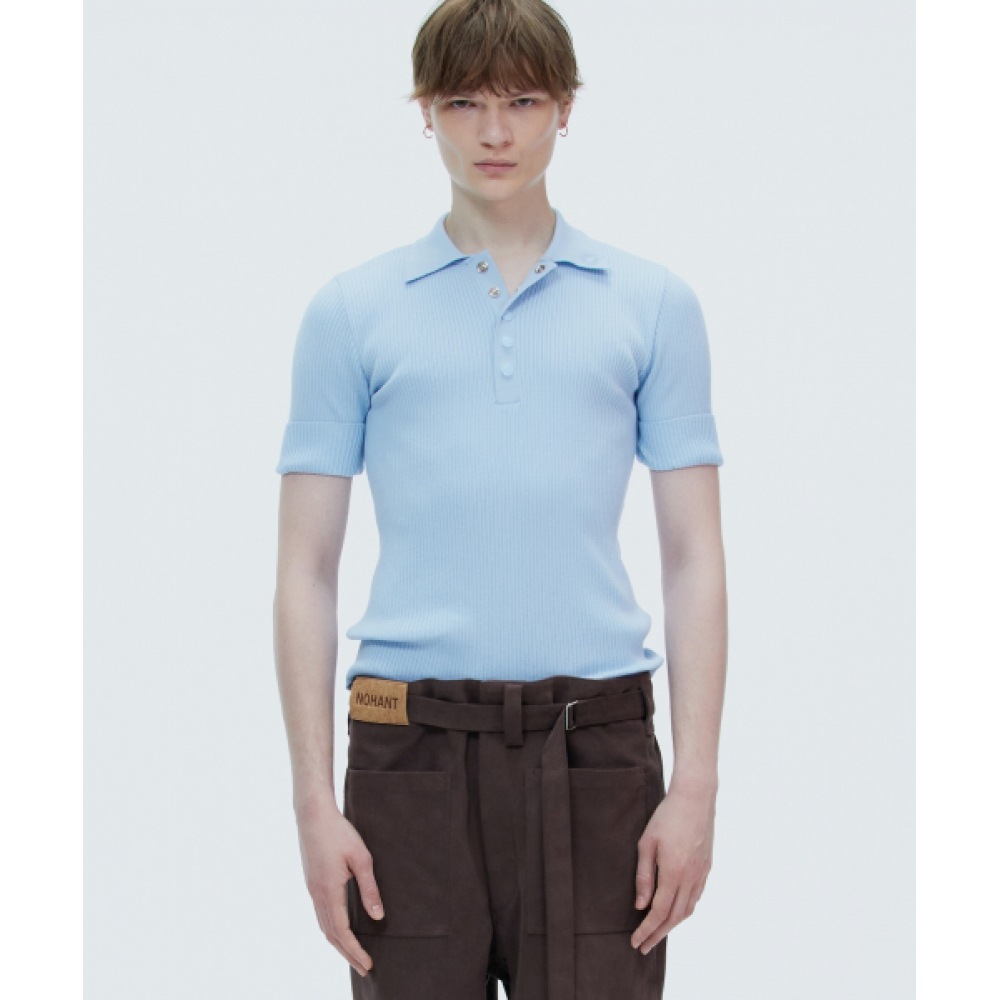 NOHANT ショートスリーブニットスカイブルー 23,963円