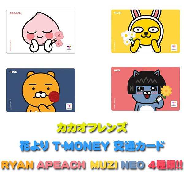 63％以上節約 カカオフレンズ リトルアピーチ T-moneyカード 韓国限定 交通カード②