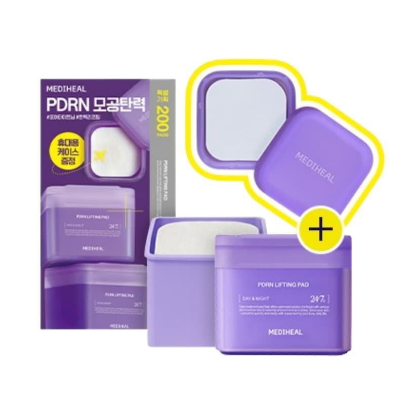 [25SS/New] PDRN 毛穴 弾力 パッド 100+100枚（+携帯用ケース）