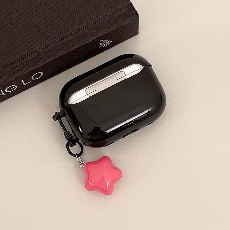 AIRPODSケースジェルブラック AirPods2/3用 高級感 ミニマルケース ケース 韓国