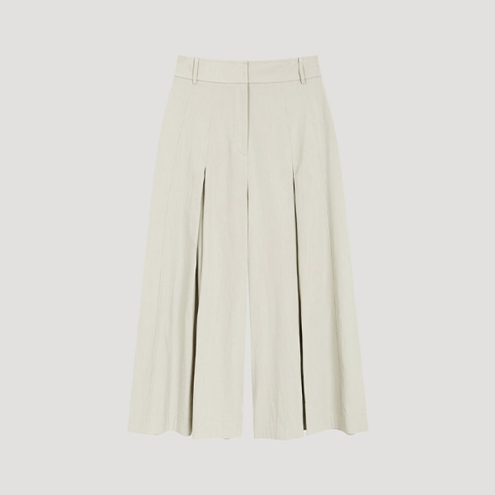 (Shes Miss) インバーテッドプリーツキュロットパンツ_swwslo21020_GM