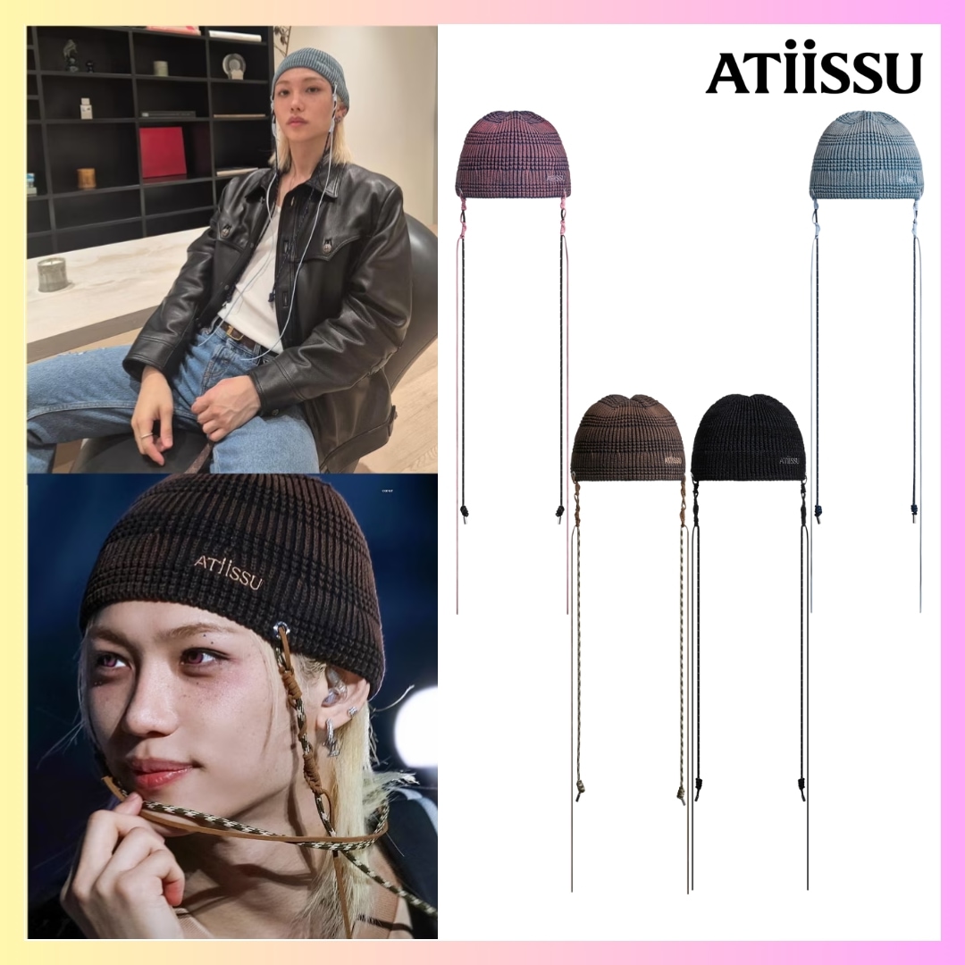 [STRAYKIDS フィリックス着用] FALCON BEANIE - 4 COLORS + FREE OMAKE サマーニット帽 レディース夏用 ビーニー メンズビーニー 夏 コットンおしゃれ