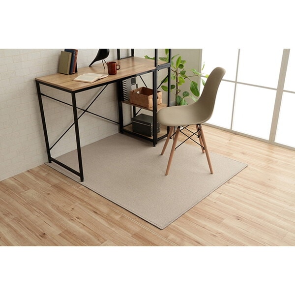 1340940180611 フリッシュ吸着 ミニラグ セット NT 117×140 ナチュラル デスクカーペット メーカー直送