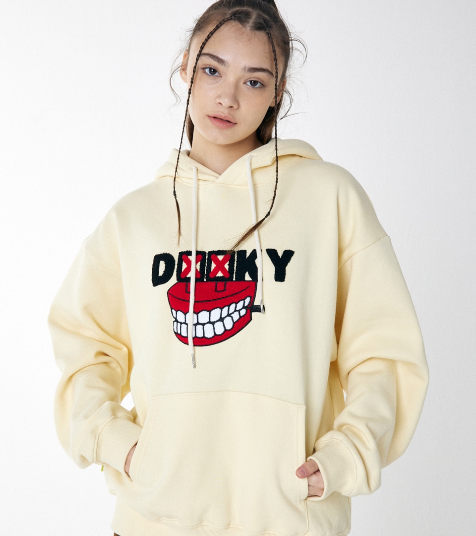 돌키 DENTURES NAP HOODIE SHIRT CREAM