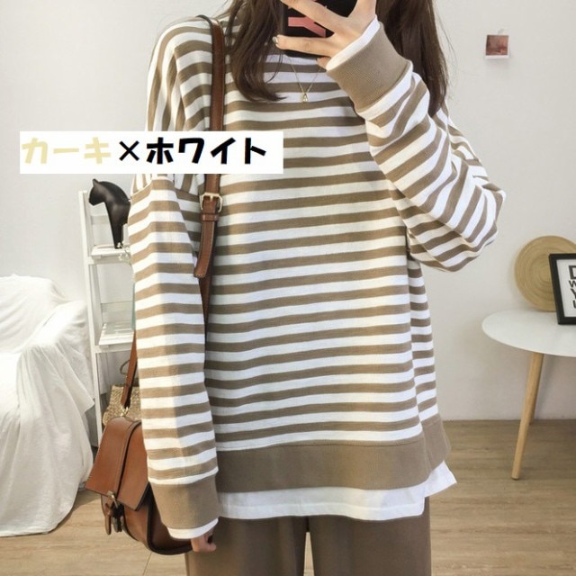 マタニティ トップス ボーダーニット カラー豊富 授乳服 産前産後 おしゃれママ 着痩せ ゆったり