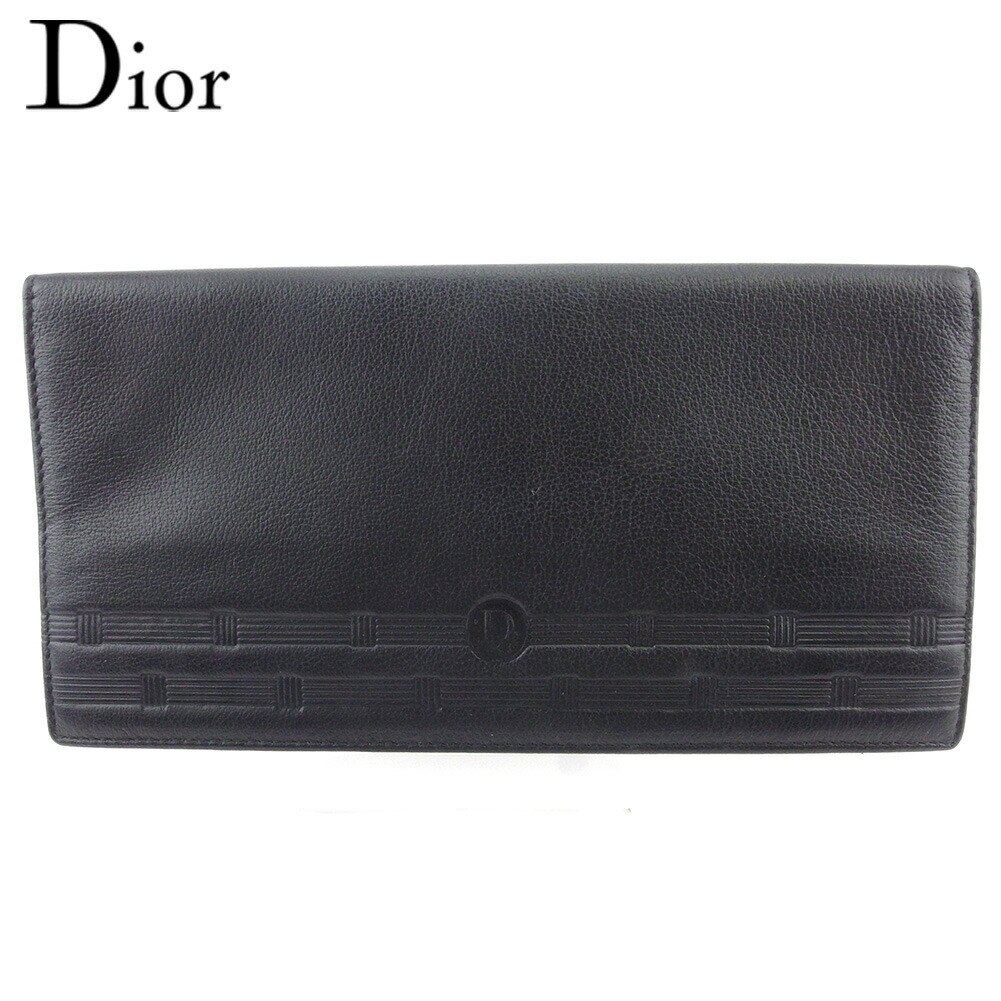長札入れ 札入れ ロゴ メンズ ブラック 中古