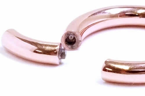 ピンクゴールドセグメントリング 8ゲージ 8G 8g ボディピアス サージカルステンレス316L メンズ レディース 女子人気 ピンクゴールド スムーズセグメント pbcsexxxxxxxx