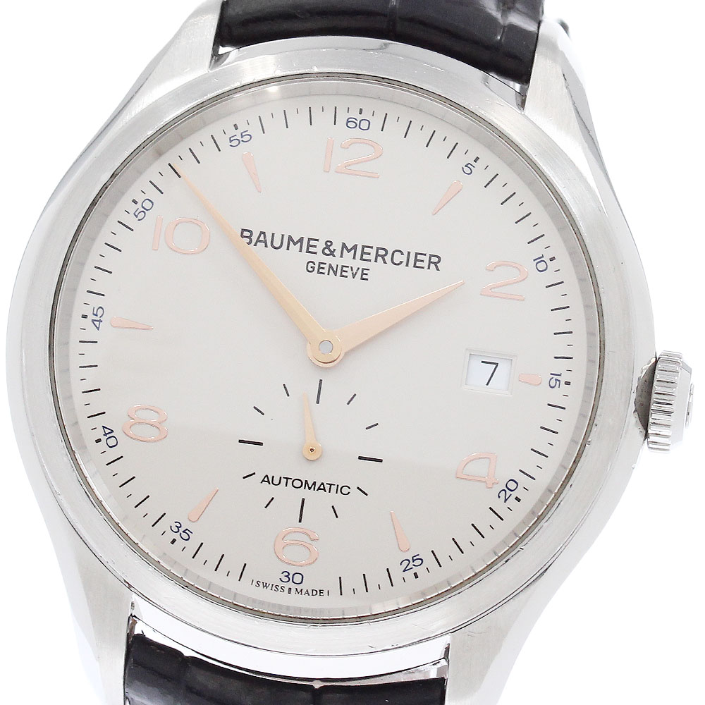 ボーム＆メルシェ Baume & Mercier 65717 クリフトン スモールセコンド デイト 自動巻き メンズ _948241【中古】
