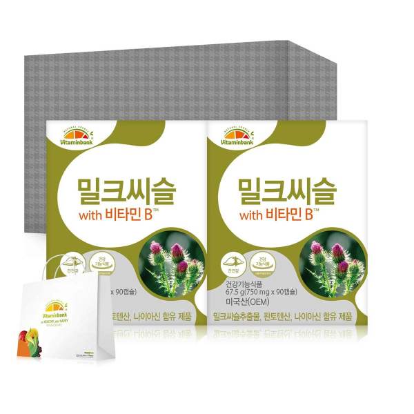 [ビタミンバンク]ミルクシスル ビタミンB 90カプセル×2個