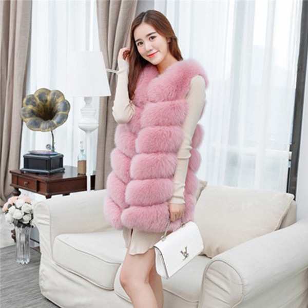 毛皮ベスト ファーベスト レディース アウター ジャケット 毛皮コート ふわふわ ミディアム丈 フェイクファー モコモコ 暖かい 防寒 高級感