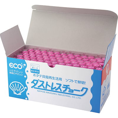他サイト： ダストレスチョーク 72本 赤 日本理化学工業 DCC-72-Rの商品画像