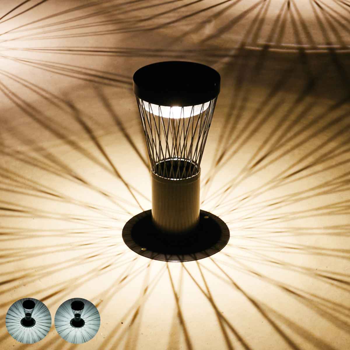 ソーラーライト ソーラーフラワー LED ソーラー ライト LEDライト ガーデンライト 太陽光充電 屋外 置き型 太陽光 充電式 光センサー付き 充電 玄関 庭 電球色 ホワイト色 灯 灯り