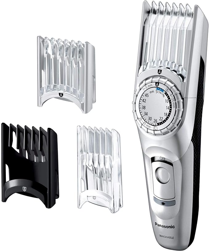 パナソニック ヘアカッター バリカン ショートヘア対応 充電交流式 シルバー調 ER-GC74-S