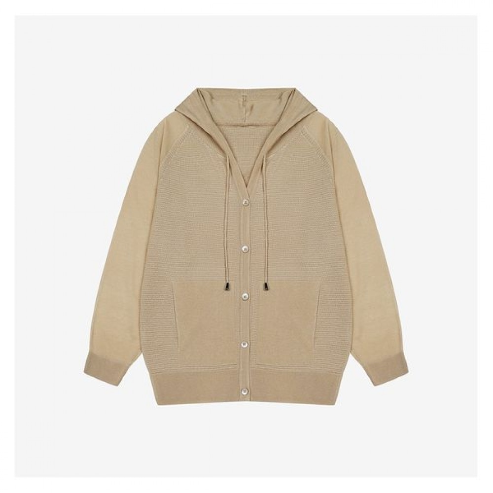 [C] ラグランニットフーディージップアップ (SKCCF2949)