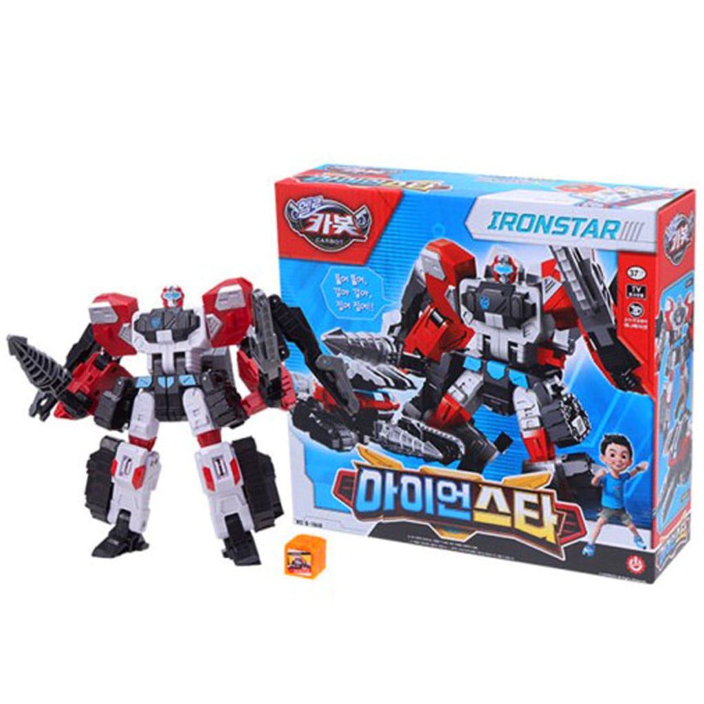 ハローカーボット アイアンスターロボットカー 変身ロボット おもちゃ プレゼント 韓国アニメ 正規ライセンス