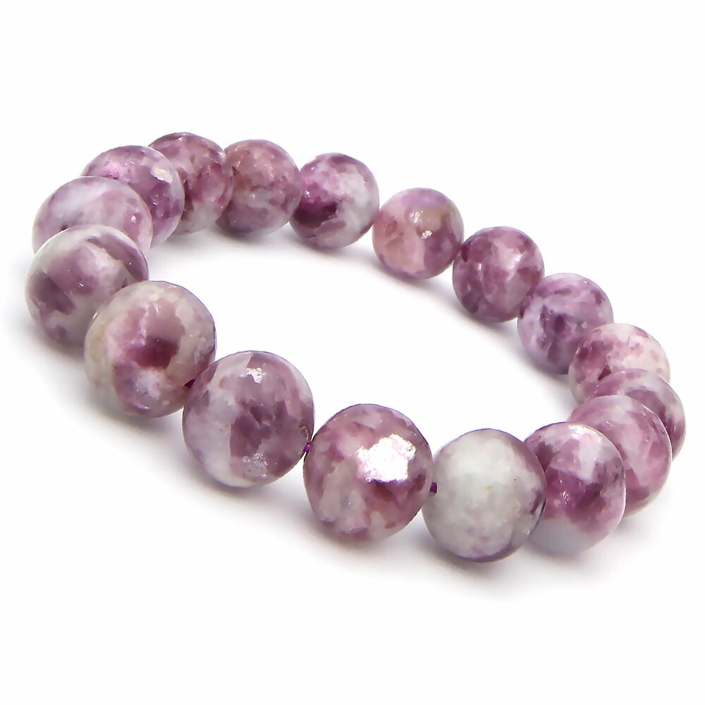 レピドライト ブレスレット 12mm パワーストーン ブレスレット メンズ レディース 天然石 数珠 アクセサリー メンズブレスレット レディースブレスレット パワーストーンブレス hh000157 6,416円