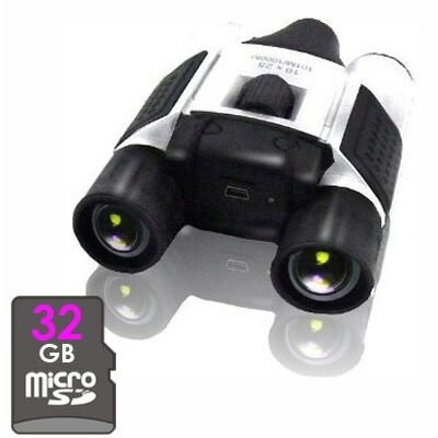 【送料無料】１０倍ズーム双眼鏡ビデオカメラ!!　録画機能が搭載された画期的な双眼鏡型カメラ　もちろん音声も録音可能　すぐにご利用可能な３２ＧＢ装着済み(^o^)／　【CSKID】