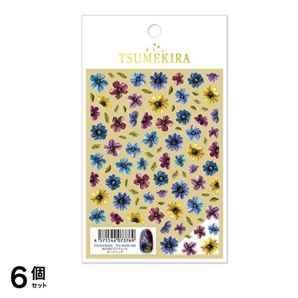 TSUMEKIRA(ツメキラ) ネイルシール MOMOプロデュース ガーデニング NN-MOM-006 1枚入 6個セット