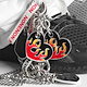 FLAME LOVE KEYRING(RED)_S
