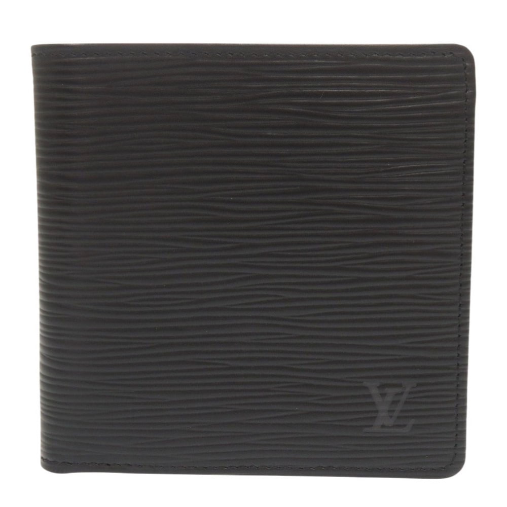 新品同様 ポルト ビエ カルト クレディ モネ エピ M63542 二つ折り財布 エピレザー ノワール LV 0620【中古】 メンズ