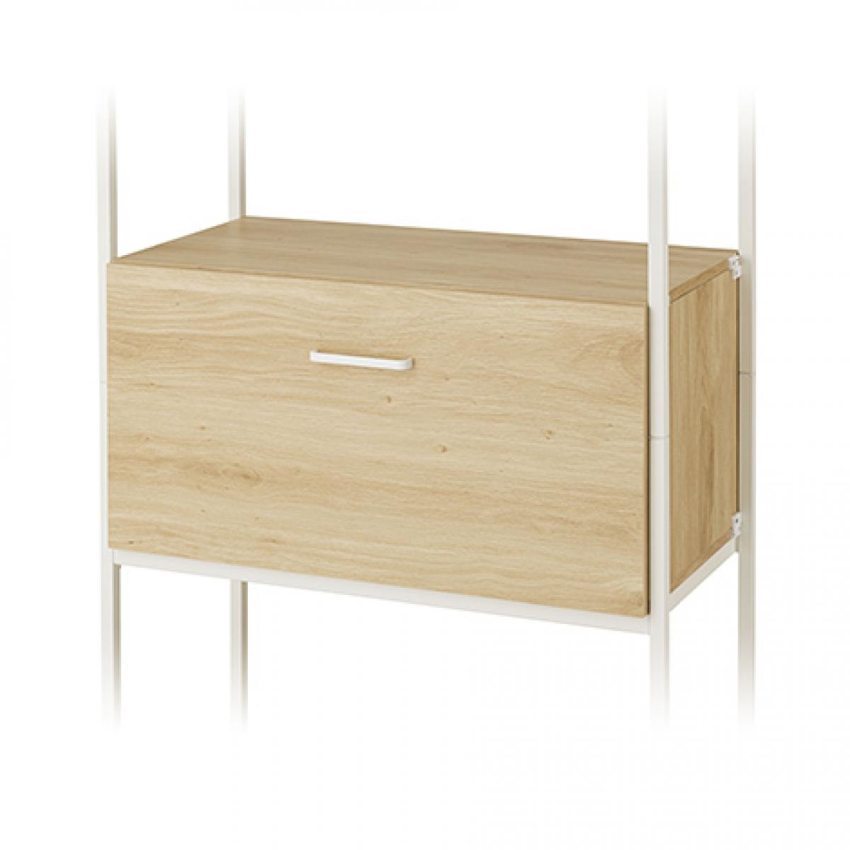 ドウシシャ ウッドシェルフ用 1段チェスト CN-F1C80NA ナチュラル 幅74.5cm奥行42cm スチールラックパーツ ルミナス 6,447円