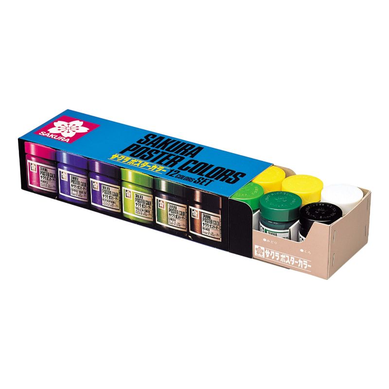 （まとめ買い）サクラクレパス 絵具 ポスターカラー 30ml 12色セット PW12セツト [x3]