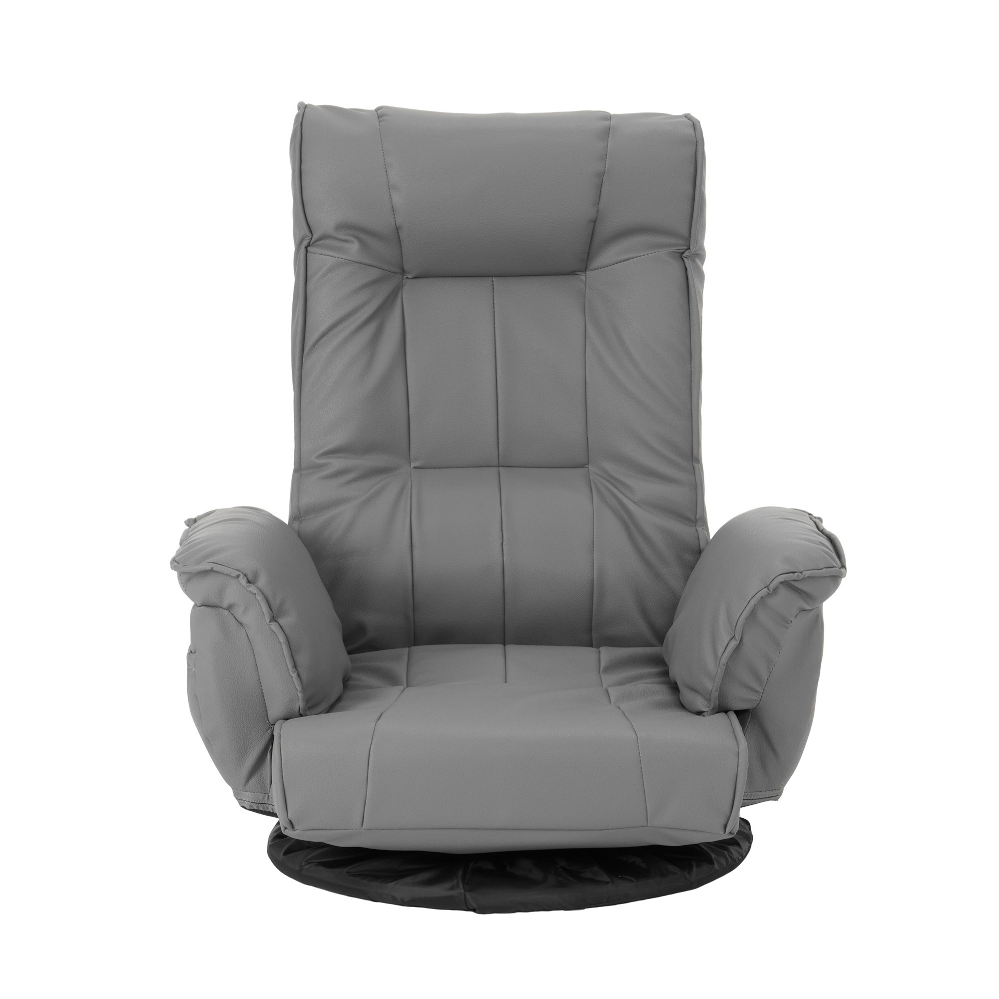 【329】【PUレザー】回転式座椅子 肘掛け ハイバック 座いす リクライニング 1人掛けソファー フロア ソファー リラックスチェア 折りたたみ リクライニングチェアー ファブリック 座イス おしゃ 8,813円