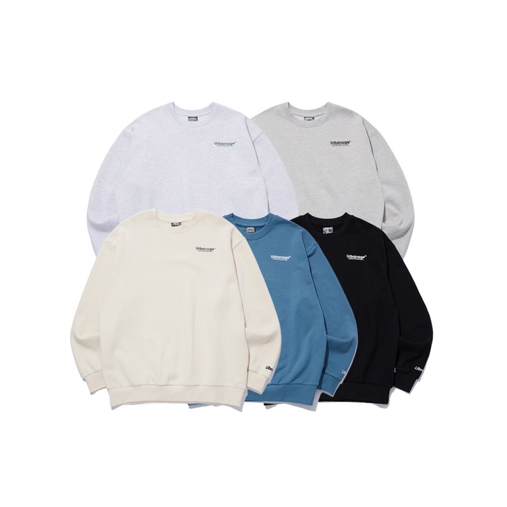 URBANAGE センサーティブオーバー起毛マンツーマン(起毛裏地) (5 Colors)