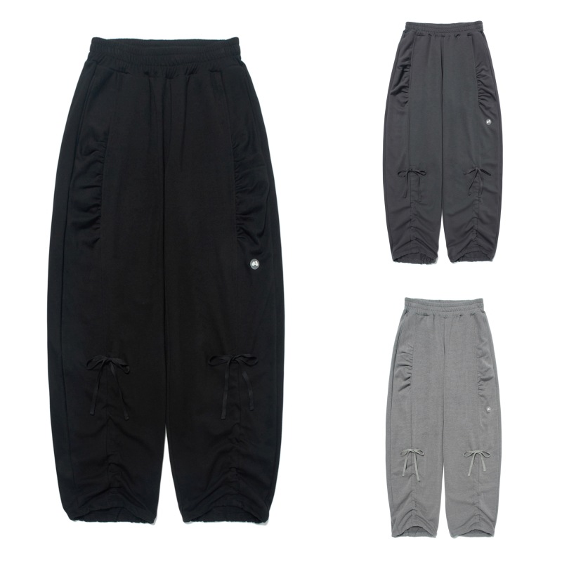 【HUGYOURSKIN】 SHIRRING JOGGER PANTS : 3COLORS