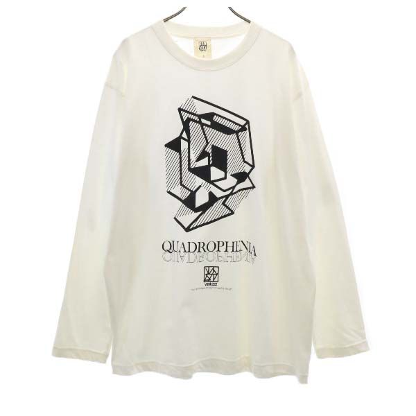 未使用 バースト222 18ss 日本製 プリント 長袖 スウェット トレーナー 3 ホワイト vast222 メンズ 7,916円