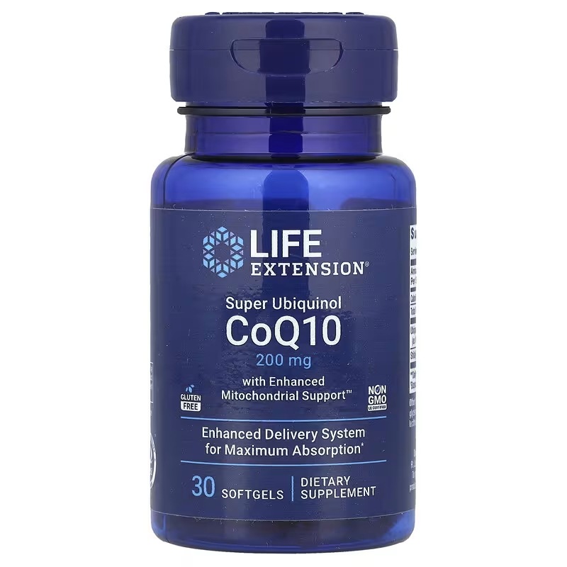 Enhanced Mitochondrial Support（エンハンスト ミトコンドリア サポート）配合スーパーユビキノールCoQ10 200mg ソフトジェル30粒