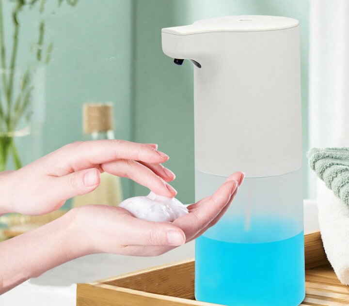 【コスパ最高】オートディスペンサー センサー 消毒 アルコール オート 除菌 スプレー 手洗い 清潔 白 対策 おしゃれ 大容量 430ml オートディスペンサー 電動 噴霧器 電池式