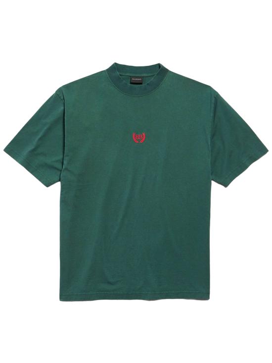 BALENCIAGA Men Tops 764235 TSVC9 3044 DARK GREEN RED