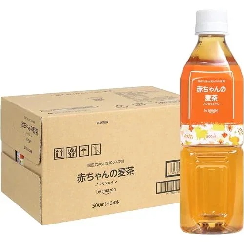 by 赤ちゃんの麦茶 ノンカフェイン 500ml×24本 Mama Bear (ママベアー)