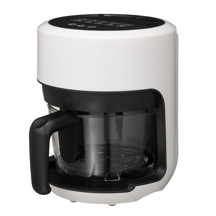 電熱調理器 ガラスノンフライオーブン pottil ポッティル BE-AF95-VY ホワイト