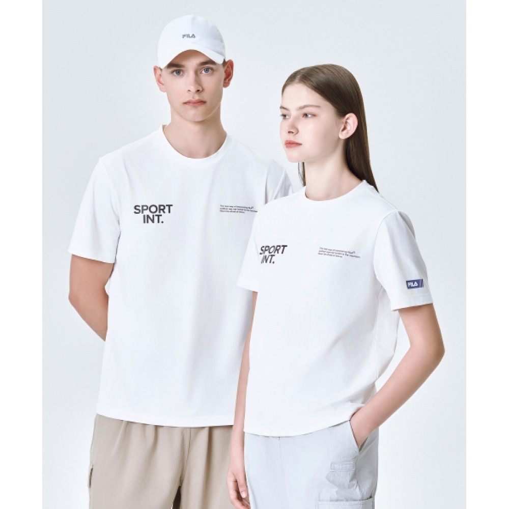 フィラ [コールドウェーブ] グラフィックプリントクールフィーリングTシャツ (FS2RSG2190XOWH)