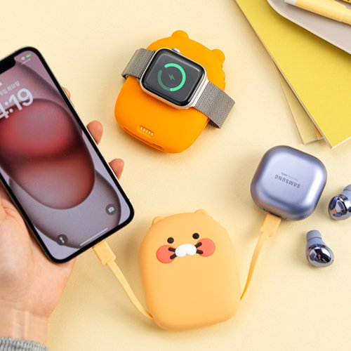 オールインワンケーブルタイプ補助バッテリー5,000mAh