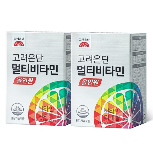 [J] 高麗銀団 Korea Eundan マルチビタミンオールインワン 60錠x2 120日分 ビタミン13種 ミネラル 10種