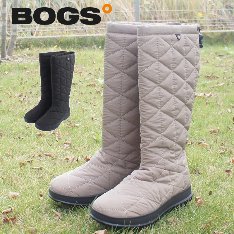ロングブーツ レディース スノーデイ トール SNOWDAY TALL 防水 キルティング ウィンターブーツ あったかい スノーブーツ 雪 ぺたんこ シューズ 靴 BOGS ボグス roybogs72