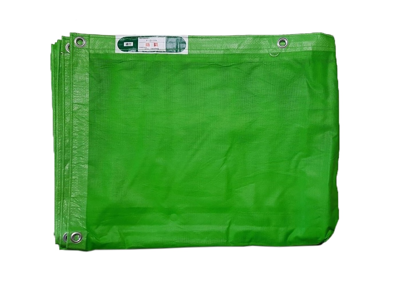 飛散防止メッシュシート 1.8ｘ3.6 10枚入り グリーン ネットシート 防炎メッシュ
