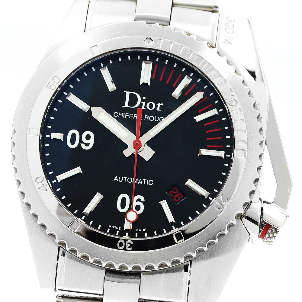ディオール Dior CD085510/01 シフルルージュ デイト 自動巻き メンズ _893964【中古】