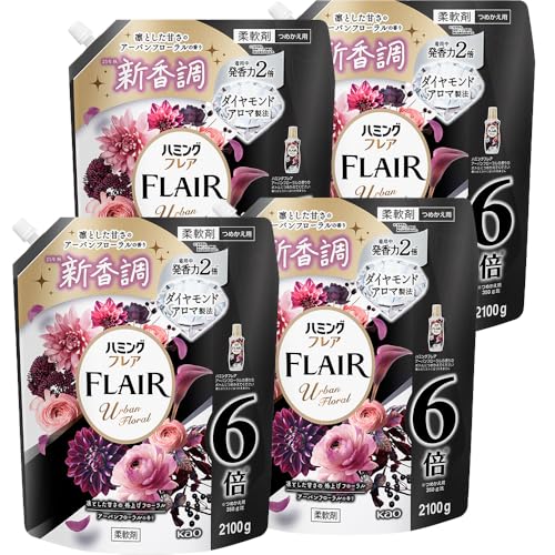 ハミング 【ケース販売】フレア アーバンフローラル つめかえ大容量2100ｇ×4個