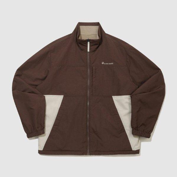ユニ デュース リバーシブル ルーズフィット ジャケット ブラウン QQ323LJK99-BRW