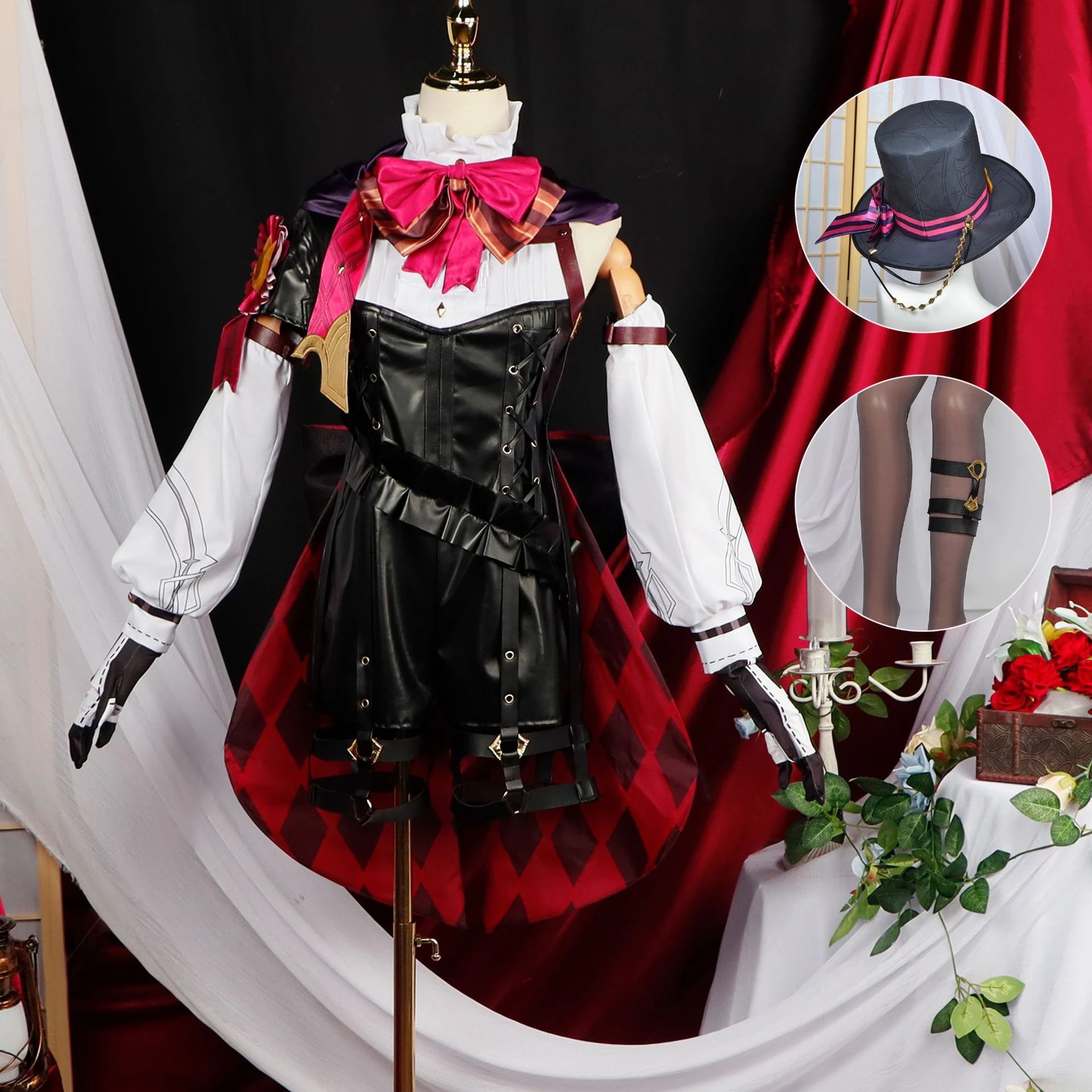 元神林尼コスプレ衣装モデル魔術師楓丹双子リンニートクリスマス