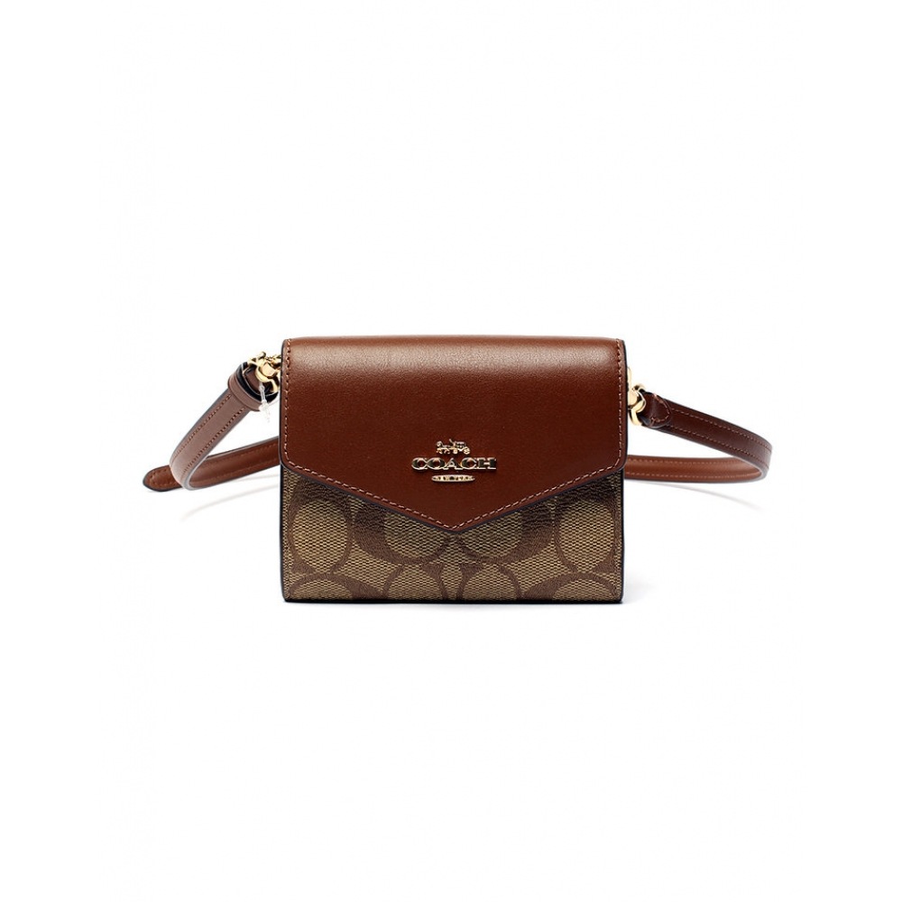 コーチミニエンベロープウォレットクロスボディバッグ CU172 IME74