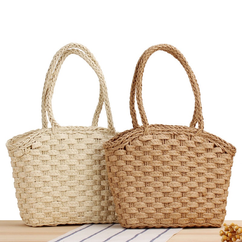 ストローバッグ 夏 おしゃれ レディース 海 トートバッグ かごバッグ リゾート 旅行 通勤 通学 大人 お出かけ 草編みバッグ かわいい ビーチ 麦わらバッグ 手提げバッグ バッグ 上品 20代 3